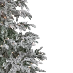 Sale Real Touch™? Pre-Lit Full Flocked Whistler Noble Fir Artificial Christmas Tree - 6.5' - Clear Lights Pre-Lit