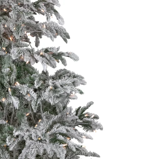 Sale Real Touch™? Pre-Lit Full Flocked Whistler Noble Fir Artificial Christmas Tree - 6.5' - Clear Lights Pre-Lit