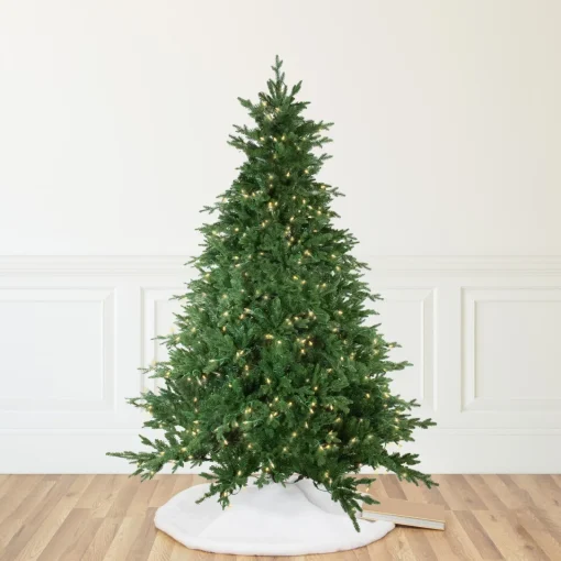 Sale Real Touch™? Pre-Lit Full Minnesota Balsam Fir Artificial Christmas Tree - 6.5' - Warm White LED Pre-Lit