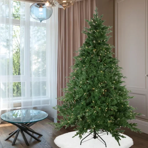 Sale Real Touch™? Pre-Lit Full Minnesota Balsam Fir Artificial Christmas Tree - 6.5' - Warm White LED Pre-Lit