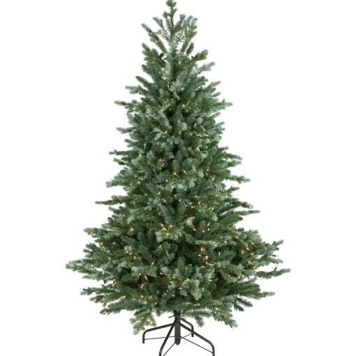 New Real Touch™? Pre-Lit Medium Blue Spruce Artificial Christmas Tree - 6' - Clear Lights Pre-Lit