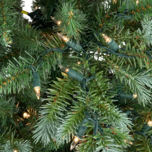 New Real Touch™? Pre-Lit Medium Blue Spruce Artificial Christmas Tree - 6' - Clear Lights Pre-Lit