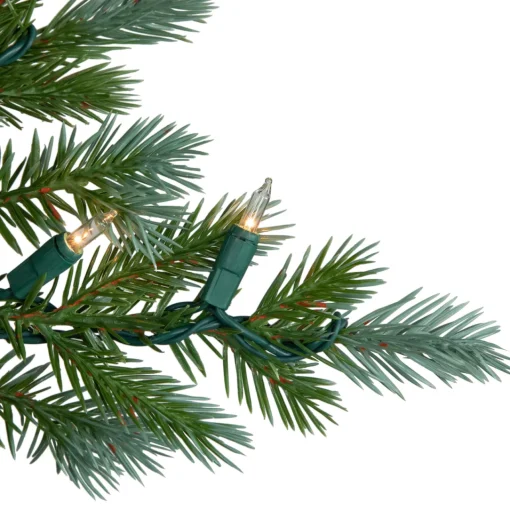 New Real Touch™? Pre-Lit Medium Blue Spruce Artificial Christmas Tree - 6' - Clear Lights Pre-Lit
