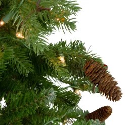 Clearance Real Touch™? Pre-Lit Medium Mixed Winter Berry Pine Artificial Christmas Tree - 6.5' - Clear Lights Pre-Lit