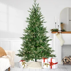 Sale Real Touch™ Pre-Lit Medium Grande Spruce Artificial Christmas Tree - 7' - Clear Lights Pre-Lit