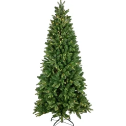 Clearance Real Touch™? Pre-Lit Washington Frasier Fir Multi-Function Slim Christmas Tree - 7.5' - Dual Color LED Lights Pre-Lit