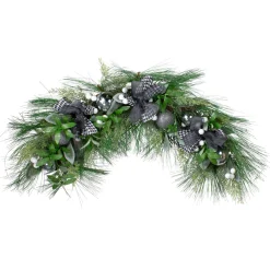 Sale Real Touch™ Winter Foliage and Berries Artificial Christmas Swag - 36" - Unlit Unlit Swags