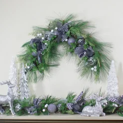 Sale Real Touch™ Winter Foliage and Berries Artificial Christmas Swag - 36" - Unlit Unlit Swags