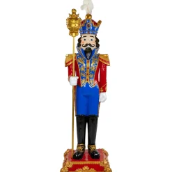 Online Regal Commercial Christmas Nutcracker Soldier with Scepter - 6.5' - Red and Blue Nutcrackers