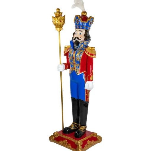 Online Regal Commercial Christmas Nutcracker Soldier with Scepter - 6.5' - Red and Blue Nutcrackers