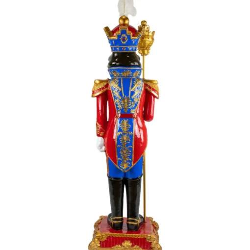 Online Regal Commercial Christmas Nutcracker Soldier with Scepter - 6.5' - Red and Blue Nutcrackers
