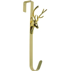 Best Reindeer Over the Door Christmas Wreath Hanger - 15.25" - Gold Wreath Storage & Accessories