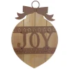 Sale Rustic JOY Christmas Ornament Wall Sign - 17.25" Door