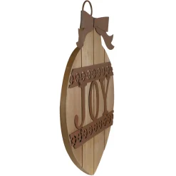 Sale Rustic JOY Christmas Ornament Wall Sign - 17.25" Door