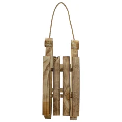Outlet Rustic Wooden Sleigh with Twine Rope Christmas Wall Decoration - 16" Sleighs
