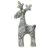 Sale Rustic Woodland Glittered Reindeer Christmas Figure - 22" - Gray Animals