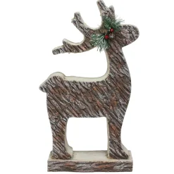 Best Rustic Woodland Reindeer Statue Christmas Figure - 19" - Brown Animals