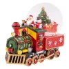 Sale Santa Driving the Train Musical Christmas Snow Globe - 8.25" Snow Globes