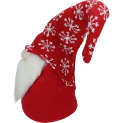 Hot Santa Gnome with Snowflake Hat Christmas Figure - 8