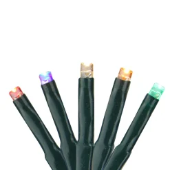 Sale Set of 200 Black LED Cluster Christmas Lights - 19 ft Green Wire Led