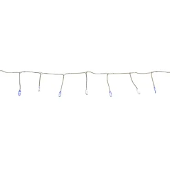 Best Set of 40 Blue and White LED Fairy Christmas Lights with Remote Control 6’ Battery Operated