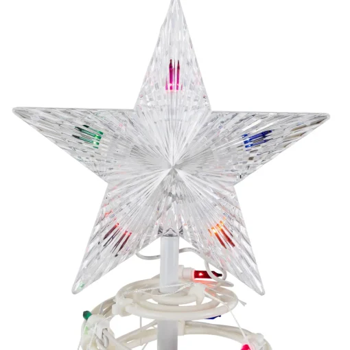 Discount Set of 3 Lighted Multi-Color Spiral Christmas Trees - 3', 4', and 6' Spiral