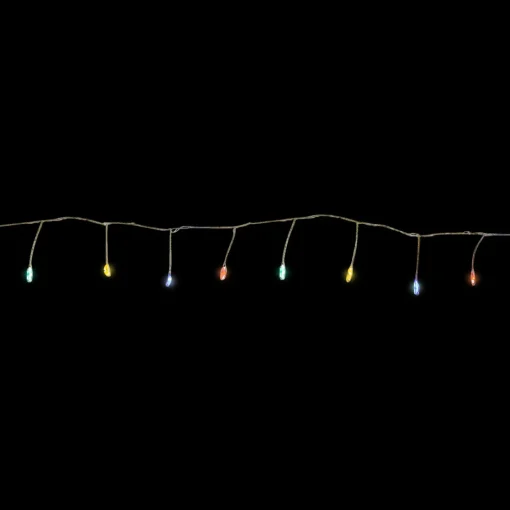 Set of 40 Multi-Color LED Fairy Christmas Lights with Remote Control 6’ Battery Operated