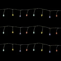 Set of 40 Multi-Color LED Fairy Christmas Lights with Remote Control 6’ Battery Operated