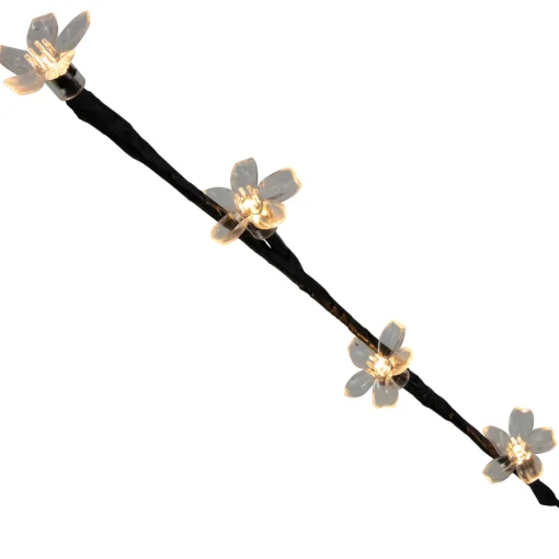 Clearance Set of 3 Pre-Lit Cherry Blossom Artificial Tree Branches, 72 Warm White LED Lights Sprays, Picks & Branches