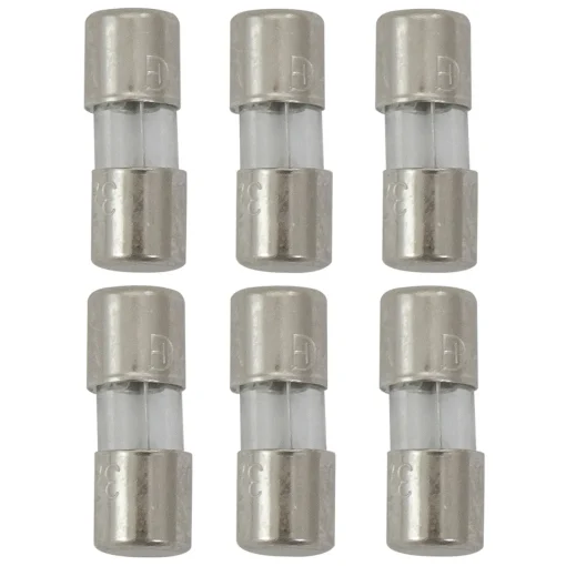 Set of 6 Replacement Fuses For Mini Christmas Lights, 3 Amps Accessories
