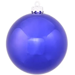 New Shiny Cobalt Blue Shatterproof Christmas Ball Ornament 2.75" (70mm) - Pack of 12 Shatterproof Balls|Ball Ornaments