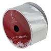 Best Silver Christmas Wired Craft Ribbon 2.5" x 10 Yards Ribbons & Bows