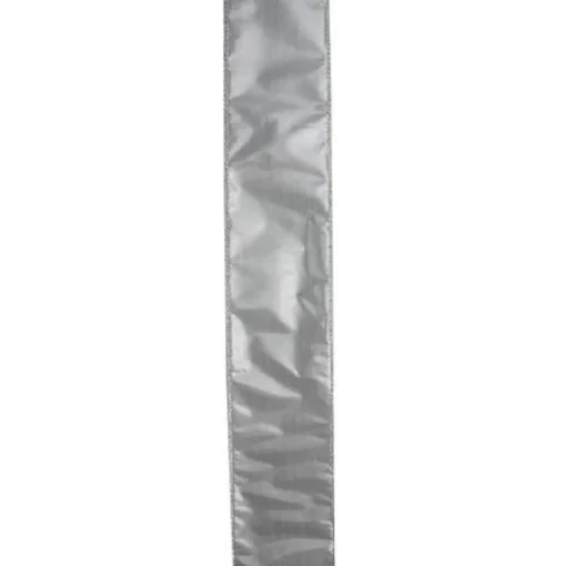 Best Silver Christmas Wired Craft Ribbon 2.5" x 10 Yards Ribbons & Bows