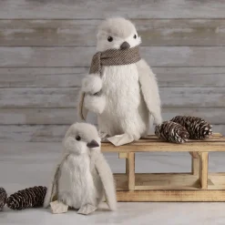 Sale Sisal Penguin with Scarf Christmas Figure - 8