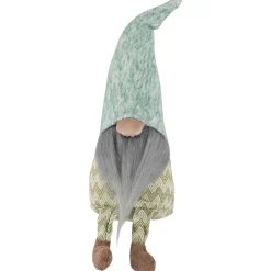 Online Sitting Gnome With Chevron Outfit Christmas Figure - 13.75" Gnomes