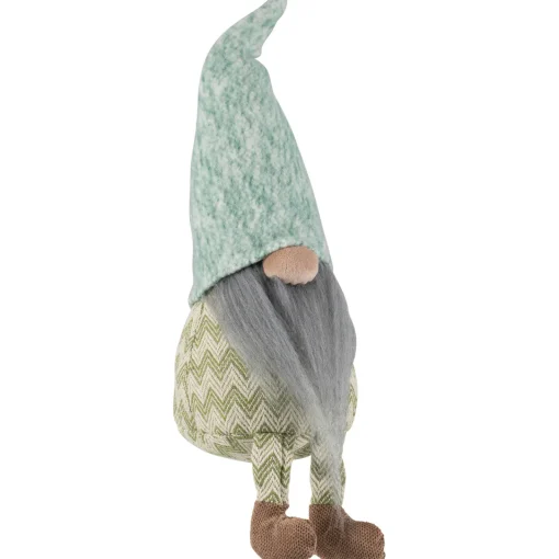 Online Sitting Gnome With Chevron Outfit Christmas Figure - 13.75" Gnomes