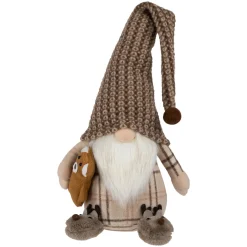 Online Sitting Gnome with Teddy Bear Christmas Figure - 14" Gnomes