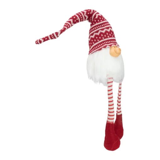 Discount Smiling Gnome with Dangling Legs Christmas Figure - 29" - Red and White Gnomes