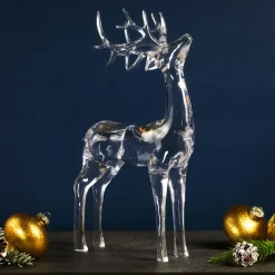 Hot Standing Acrylic Deer Christmas Decoration - 15" Animals