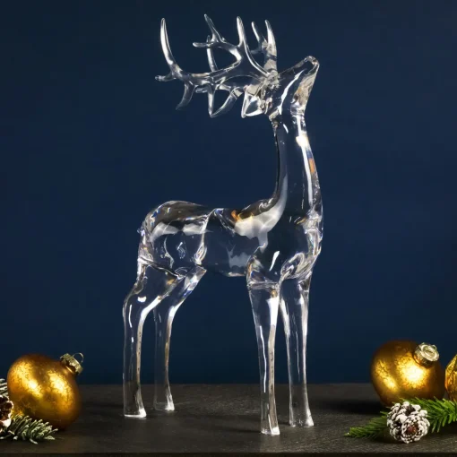 Hot Standing Acrylic Deer Christmas Decoration - 15" Animals