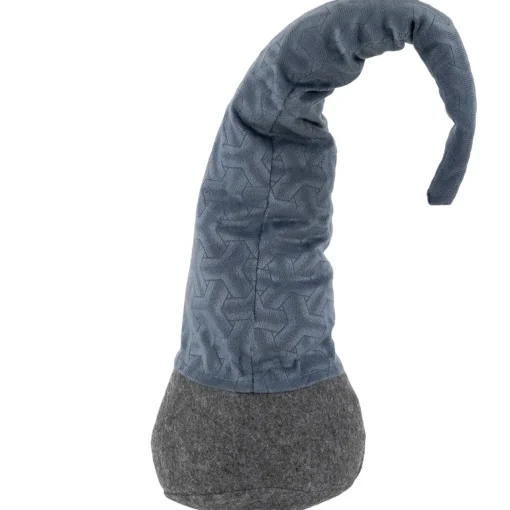 New Standing Christmas Gnome with Patterned Hat Figure - 18" - Blue Gnomes
