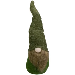 Sale Standing Forest Gnome Christmas Figure with Bendable Hat - 21" - Green Gnomes