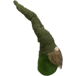 Sale Standing Forest Gnome Christmas Figure with Bendable Hat - 21" - Green Gnomes
