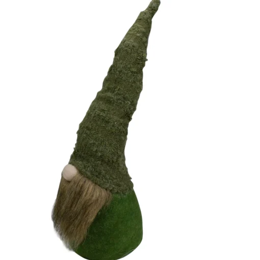 Sale Standing Forest Gnome Christmas Figure with Bendable Hat - 21" - Green Gnomes