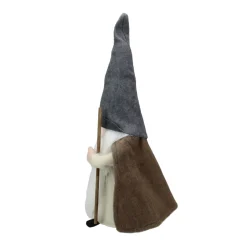 Outlet Standing Gnome Big Nose Santa Holding Stick - 16