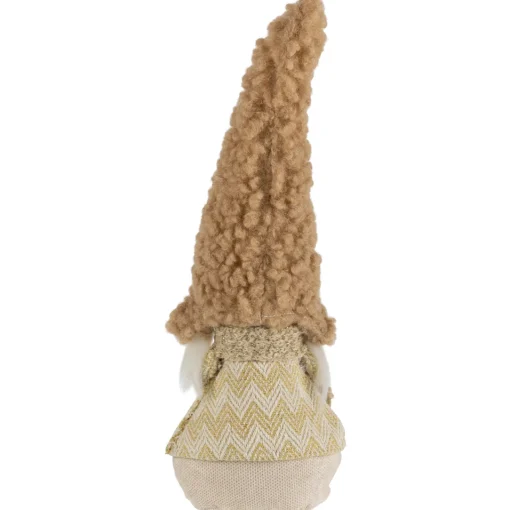 Discount Standing Gnome Girl with Plush Hat Christmas Figurine - 11.5" Gnomes