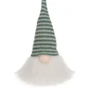 New Striped Knitted Gnome Head Christmas Figure - 5.5" - Green Gnomes