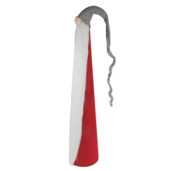Tall Cone Gnome Christmas Decoration - 32.5" - Red and Gray Gnomes