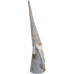 Discount Tall Cone Gnome with Buttoned Plaid Christmas Tree Figure - 21