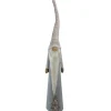 Discount Tall Cone Gnome with Buttoned Plaid Christmas Tree Figure - 22" - Gray and Brown Gnomes